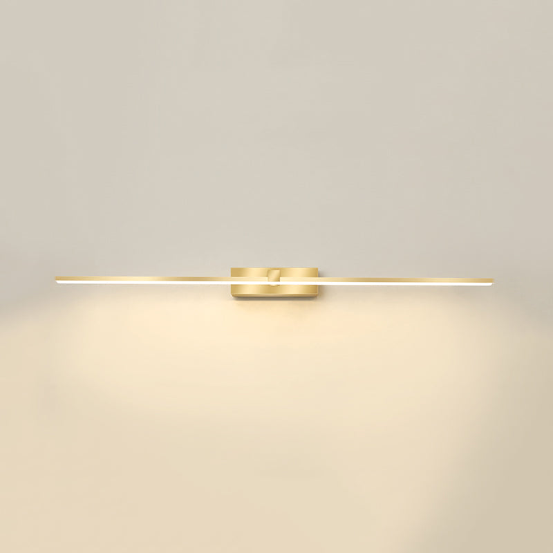 Modern Light Luce Luxury Style Linear Light Montate Vanity Lights Wall Sconce Lighting in Gold Finish