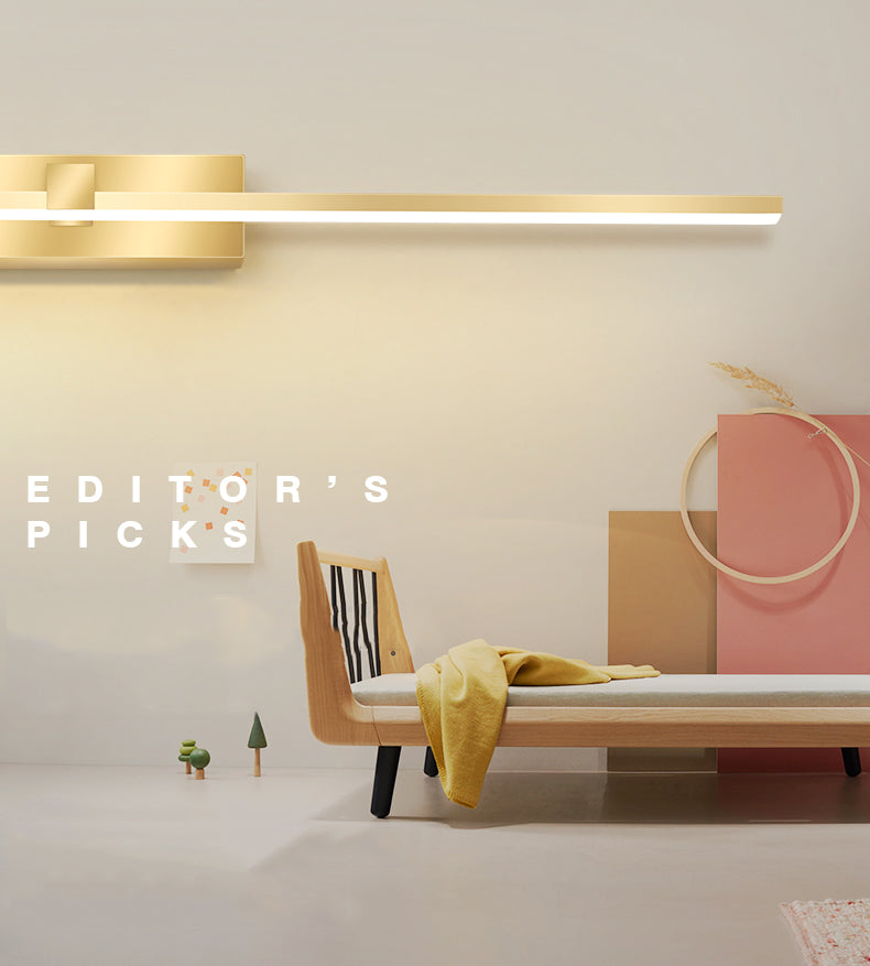 Modern Light Luce Luxury Style Linear Light Montate Vanity Lights Wall Sconce Lighting in Gold Finish