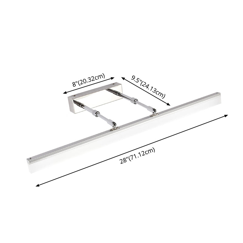 Miroir mural réglable Lumière Vide intérieure Lumière Lumière de chambre à coucher