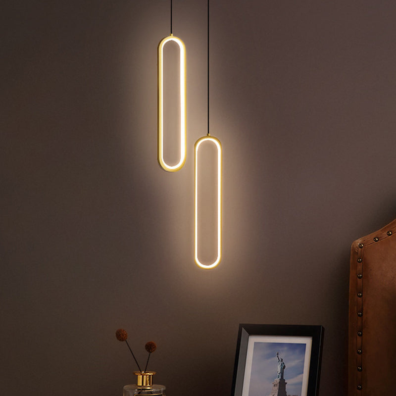 Aluminium -LED LED Linear anheizt Licht im modernen kreativen Stil Kieselgel Deckenleuchte für Wohnzimmer