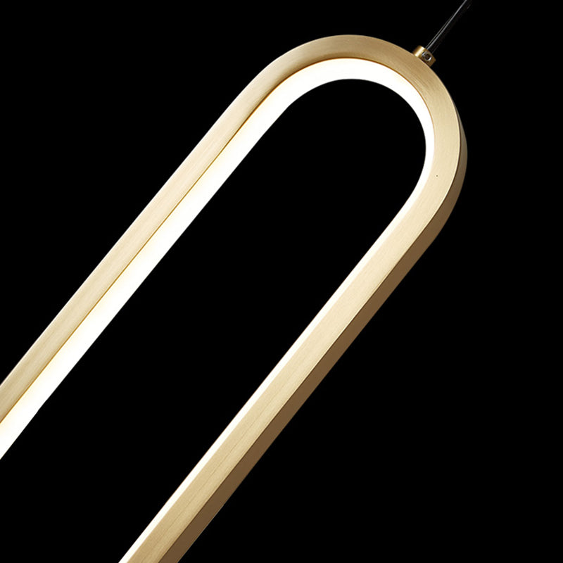 Aluminium -LED LED Linear anheizt Licht im modernen kreativen Stil Kieselgel Deckenleuchte für Wohnzimmer