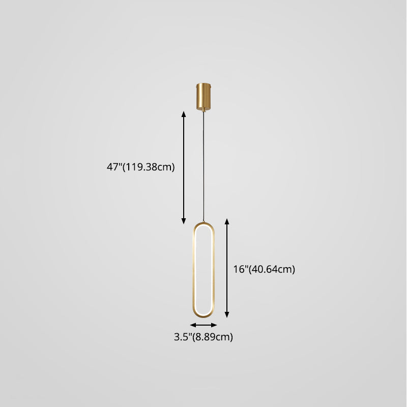 Aluminium LED Linear Pendant Light in Modern Creative Style Silica Gel Ceiling Light for Living Room