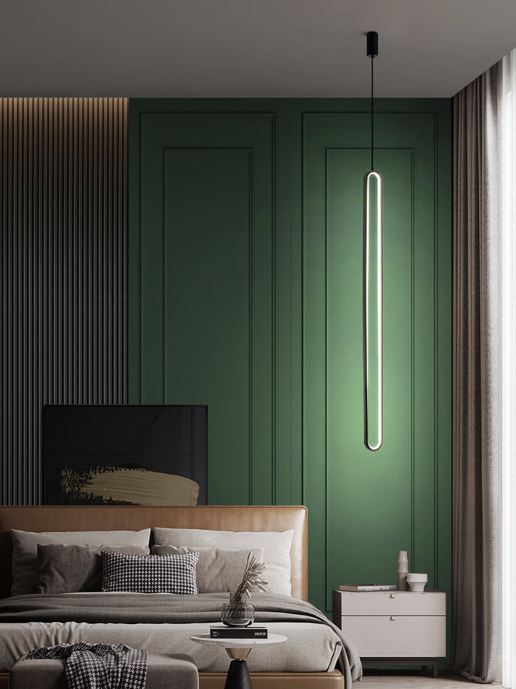 Aluminium -LED LED Linear anheizt Licht im modernen kreativen Stil Kieselgel Deckenleuchte für Wohnzimmer