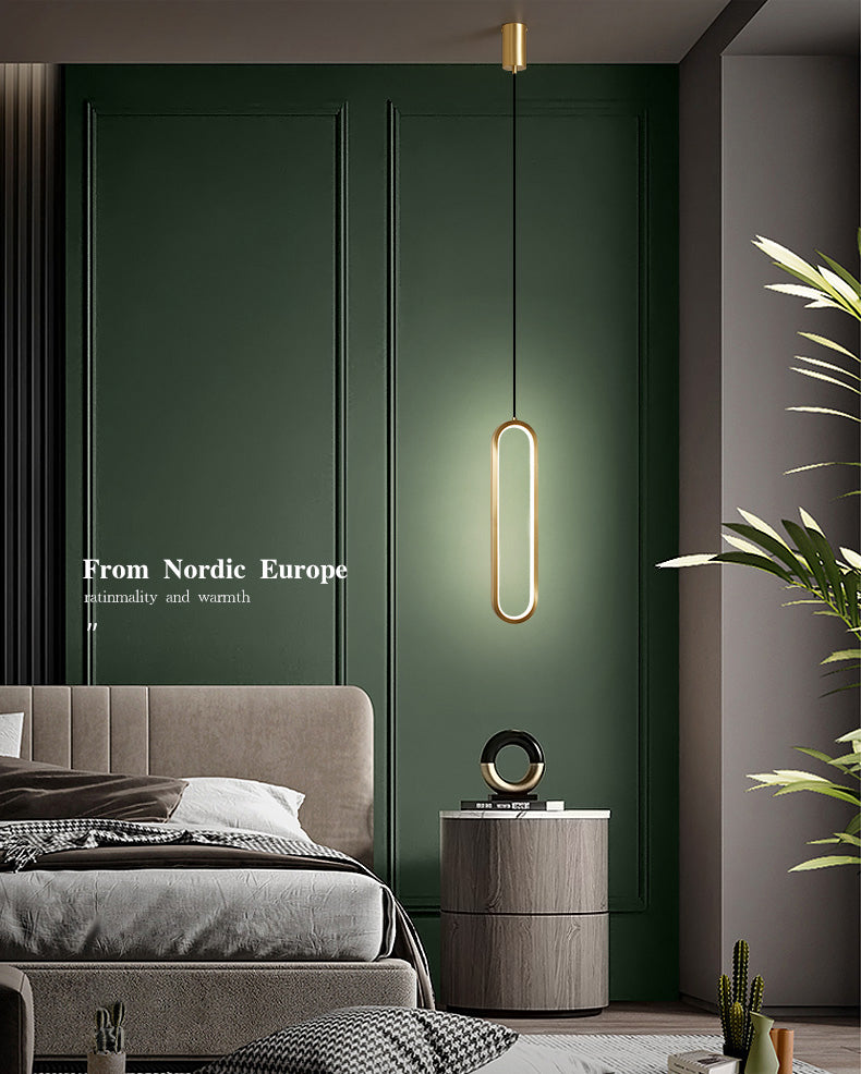 Aluminium -LED LED Linear anheizt Licht im modernen kreativen Stil Kieselgel Deckenleuchte für Wohnzimmer