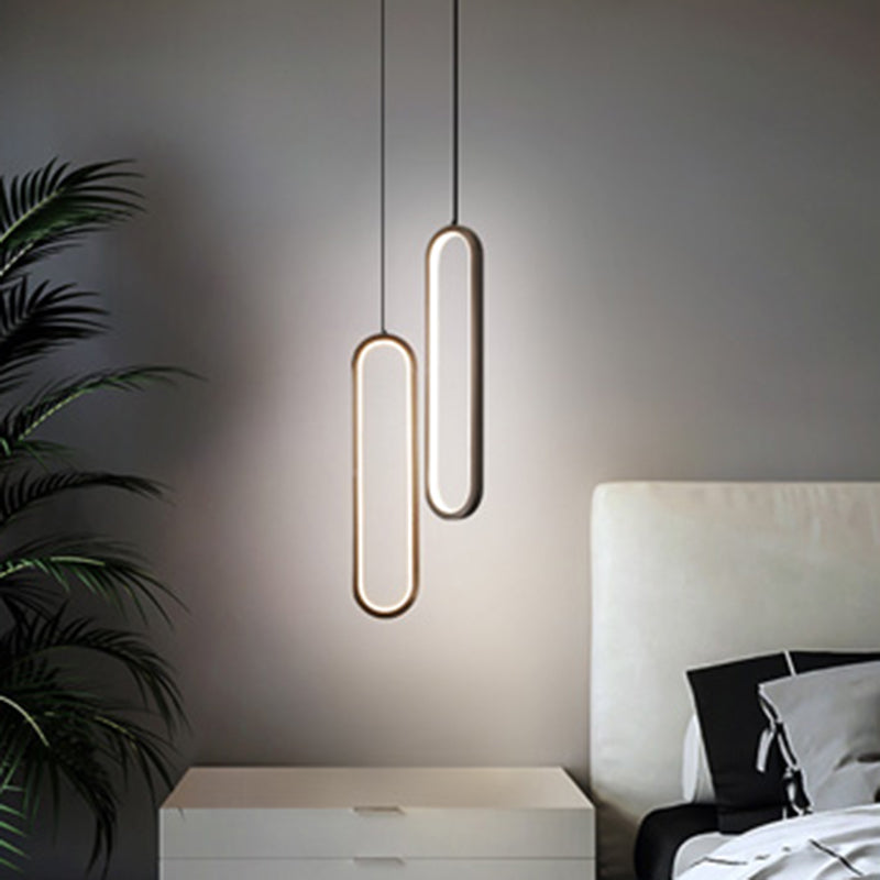 Aluminium -LED LED Linear anheizt Licht im modernen kreativen Stil Kieselgel Deckenleuchte für Wohnzimmer