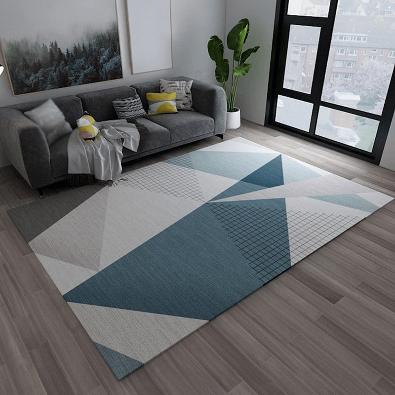 Simplicity Triangle bedruckter Teppich, mehrfarbig, moderner Teppich, waschbarer Polyester-Teppich für Heimdekoration
