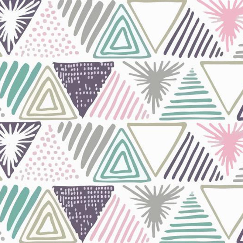 Unverwechselbarer, farbenfroher, moderner Teppich mit Funky-Geometrie-Muster für den Innenbereich, Polyester-Teppich mit rutschfester Rückseite für die Inneneinrichtung