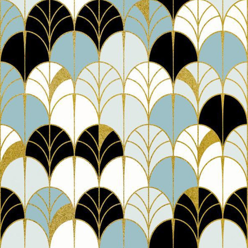 Unverwechselbarer, farbenfroher, moderner Teppich mit Funky-Geometrie-Muster für den Innenbereich, Polyester-Teppich mit rutschfester Rückseite für die Inneneinrichtung