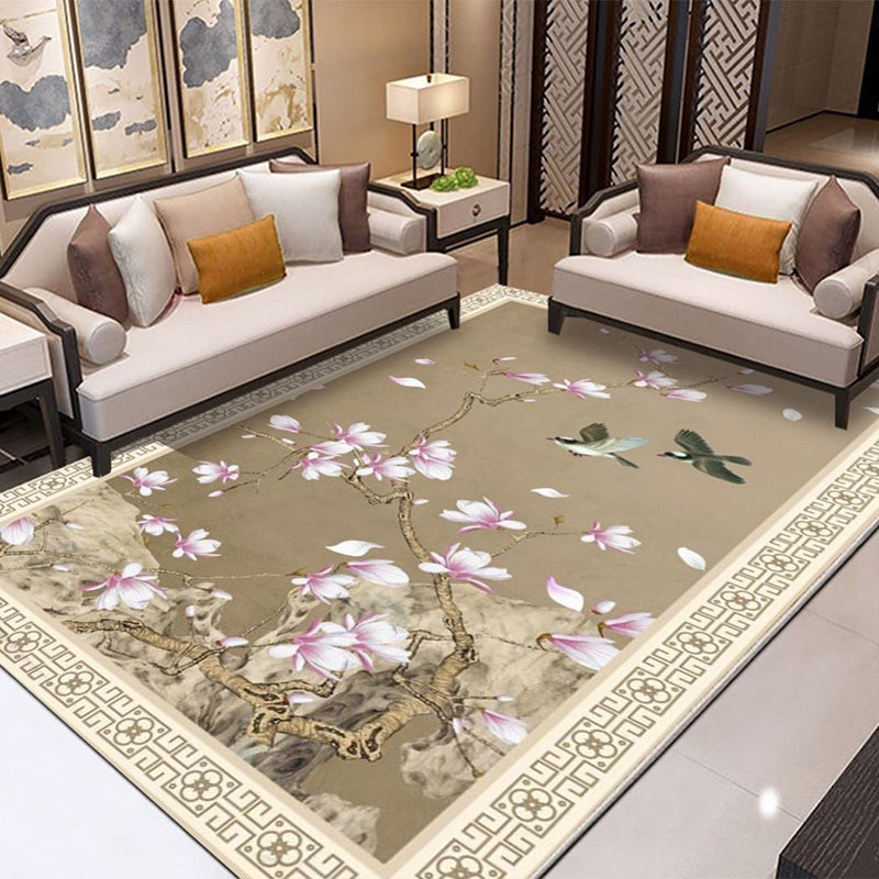 Elegant veelkleurig nostalgietapijt polyester antieke print binnentapijt vlekbestendig tapijt voor woondecoratie