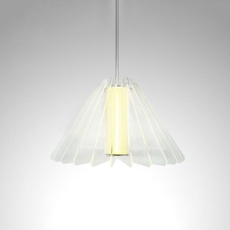 Éclairage à l'éclairage large éclairage moderniste verre transparent 1 plafond de salle à manger de tête Lumière suspendue