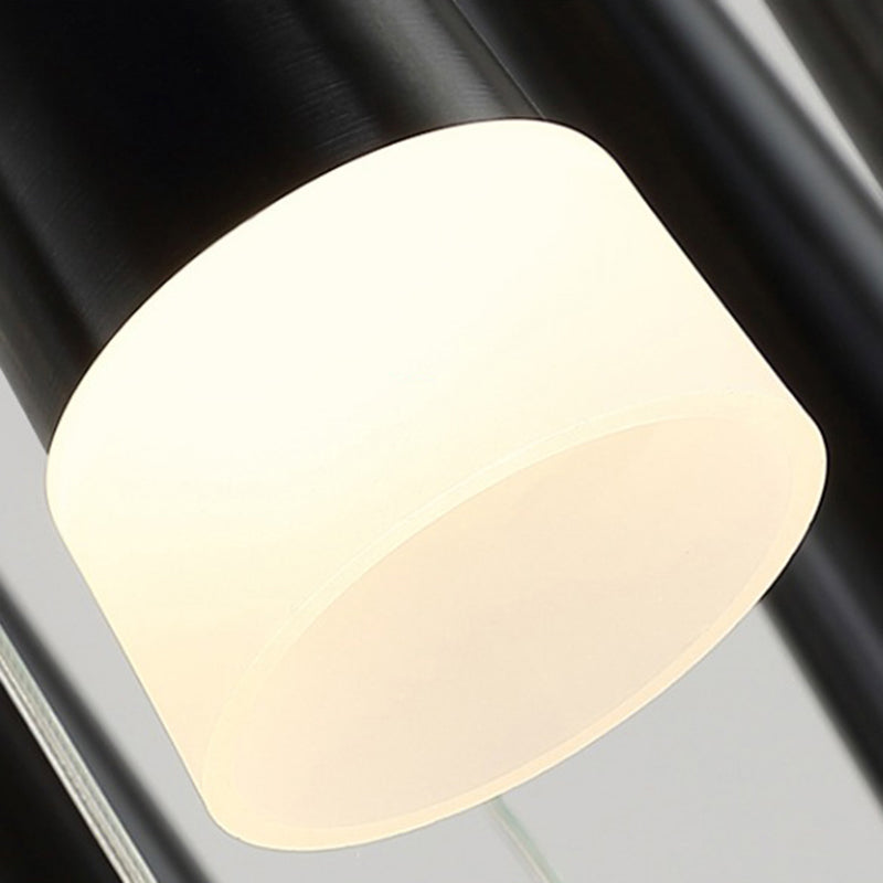 Spiral Hanging Light Fixtures Modern Simple Acrylic Ceiling Pendant for Stairwell