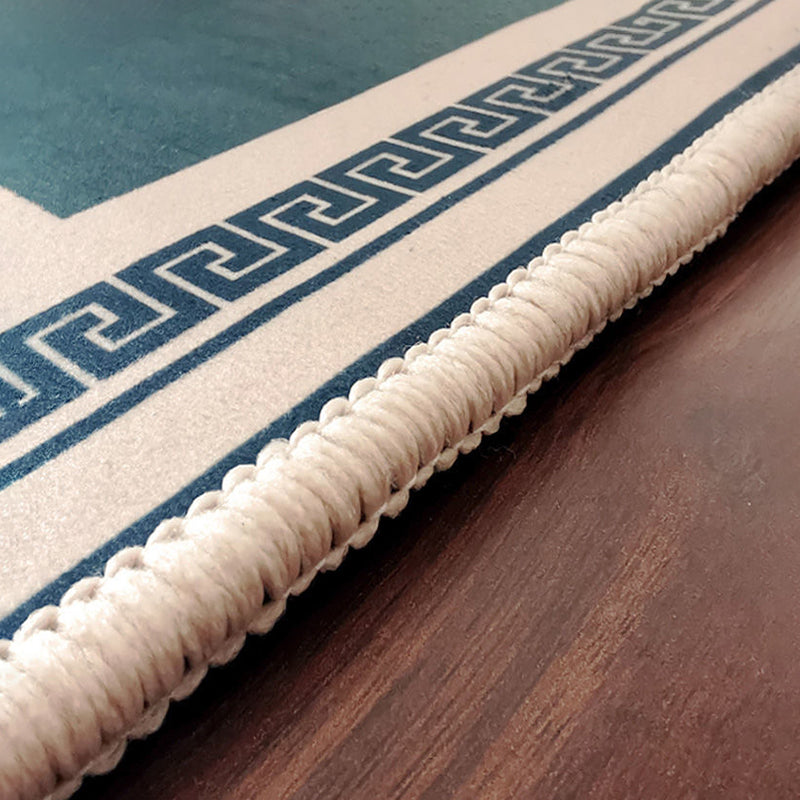 Nostalgie Inktpatroon Tapijt Kleur Gemengd Polyester Tapijt Vlekbestendig Binnentapijt voor Huisdecoratie