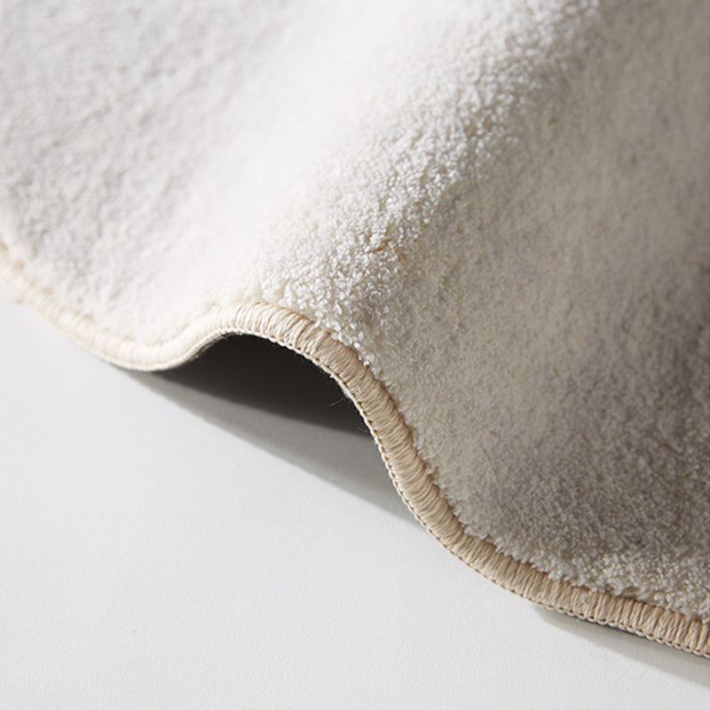 Round Grey Tone Shabby Chic Rug Polyester Carpet Ink Landscape Print Indoor Rug Non-Slip Backing for Living Room