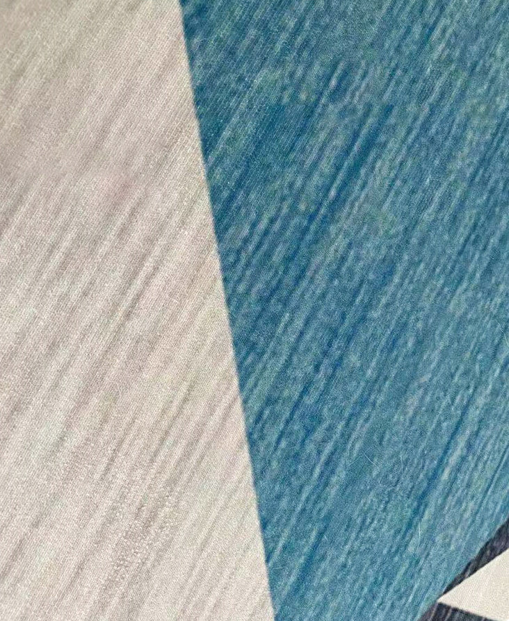 Funky Geometry Design Area Rug Contemporary Comfort Rectangle Rug Polyester Easy Care Anti-Slip Backing Rug for Living Room