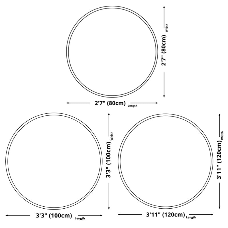 Khaki Funky Lines Pattern Indoor Rug Contemporary Simplicity Round Carpet Polyester Anti-Slip Backing Area Carpet for Home Decor