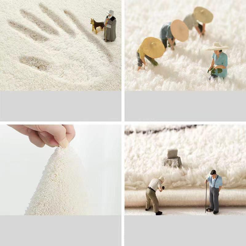 Khaki Funky Lines Pattern Indoor Rug Contemporary Simplicity Round Carpet Polyester Anti-Slip Backing Area Carpet for Home Decor