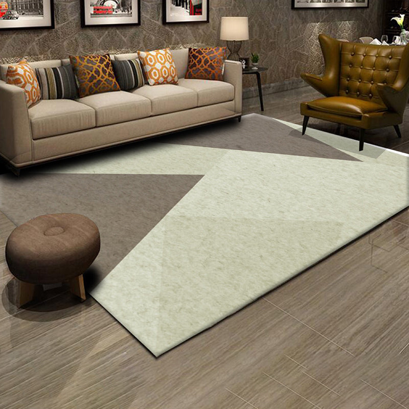 Simplicity Asymmetrical Graphic Design Rug Modern Creative Polyester Indoor Rug Friendly Washable Carpet for Home Decor