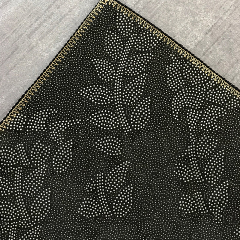 Simplicity Moderner Schlafzimmerteppich, dunkle Farbe, geometrisches Design, Innenteppich, Polyester, schmutzabweisender Teppich für die Inneneinrichtung
