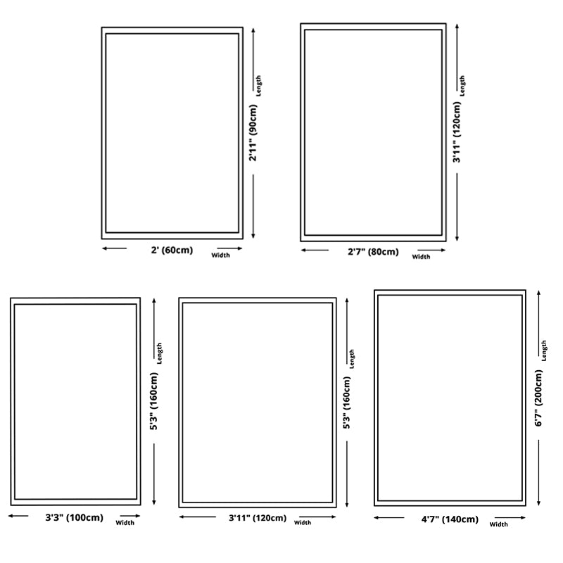 Decorative Triangle Printed Indoor Rug Contemporary Soft Polyester Area Rug Non-Slip Backing Carpet for Living Room