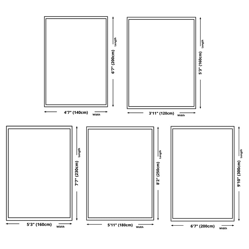 White Creative Modern Area Rug Simplicity Geometry Pattern Area Carpet Polyester Anti-Slip Backing Rug for Home Decoration