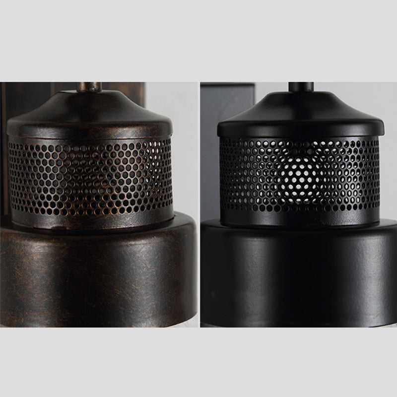 Accesorio de iluminación de pared sombreada cafetera de vidrio de estilo industrial Luz de pared