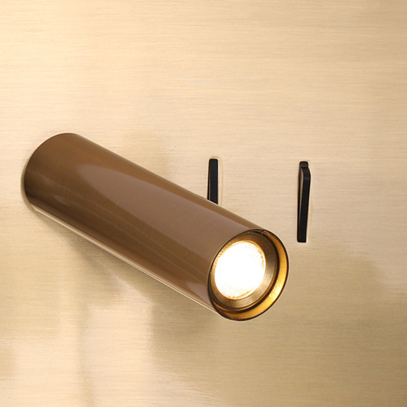 Estilo moderno simplicidad lámpara de lectura led led de lectura rotatable diseño de montaje en la pared con base de metal rectangular