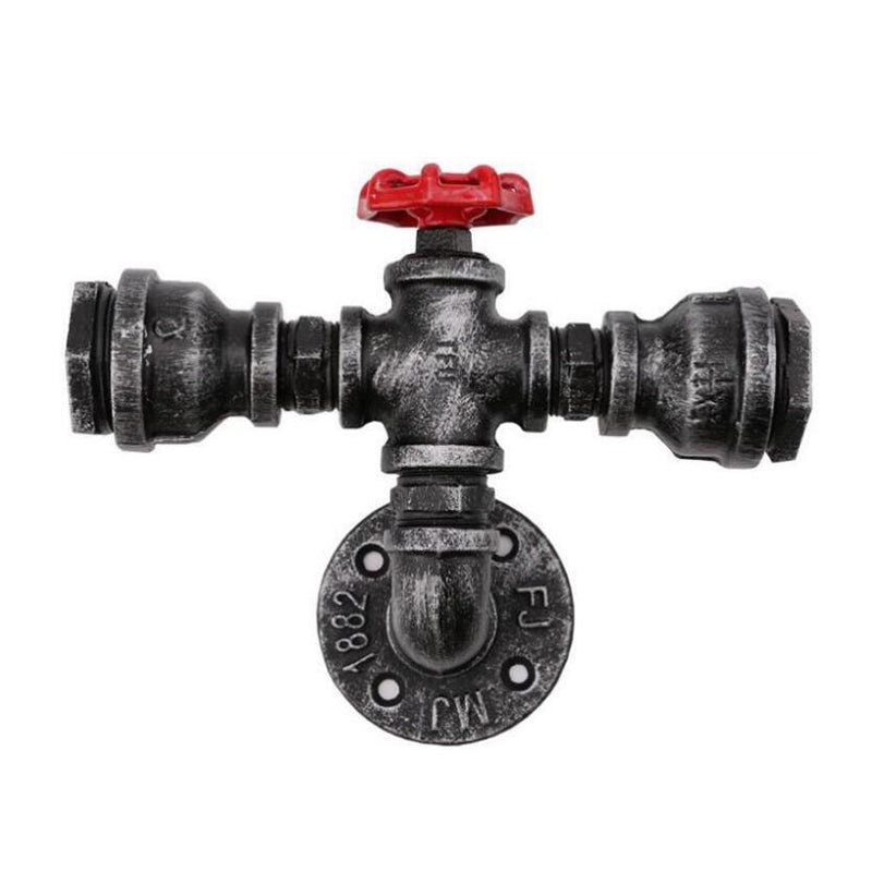 Luz montada en la pared lámpara de agua de estilo industrial Válvula de agua de metal luz montada en la pared