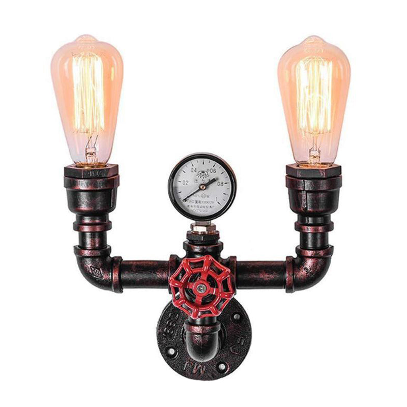 Pressure Gauge Restaurant Wall Lamp Lighting Industrial Style Metal Wall Sconce Lighting