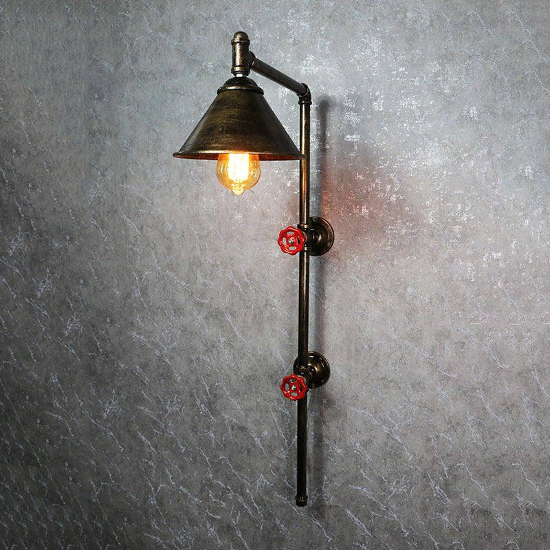 Válvula de agua Metal Diconce Lighting Restaurante de estilo industrial Restaurante Montaje de pared Luz de lámpara