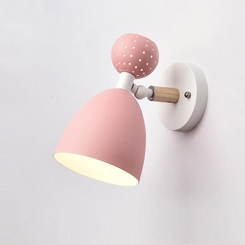 Cone-Shaped Sconce Light Fixture Modern Style Metal Wall Sconce Lighting for Bedroom