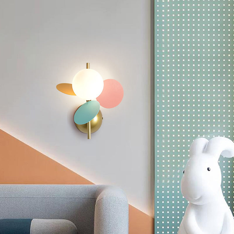 Ronde slaapkamer wandmontage verlichting metalen Noordse stijl wand gemonteerd verlichtingsarmatuur