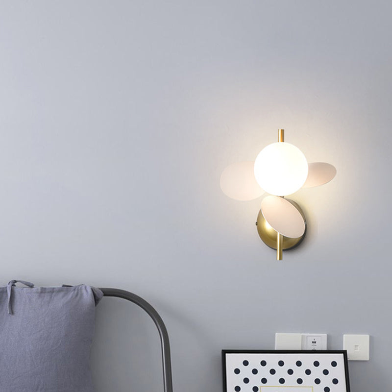 Ronde slaapkamer wandmontage verlichting metalen Noordse stijl wand gemonteerd verlichtingsarmatuur