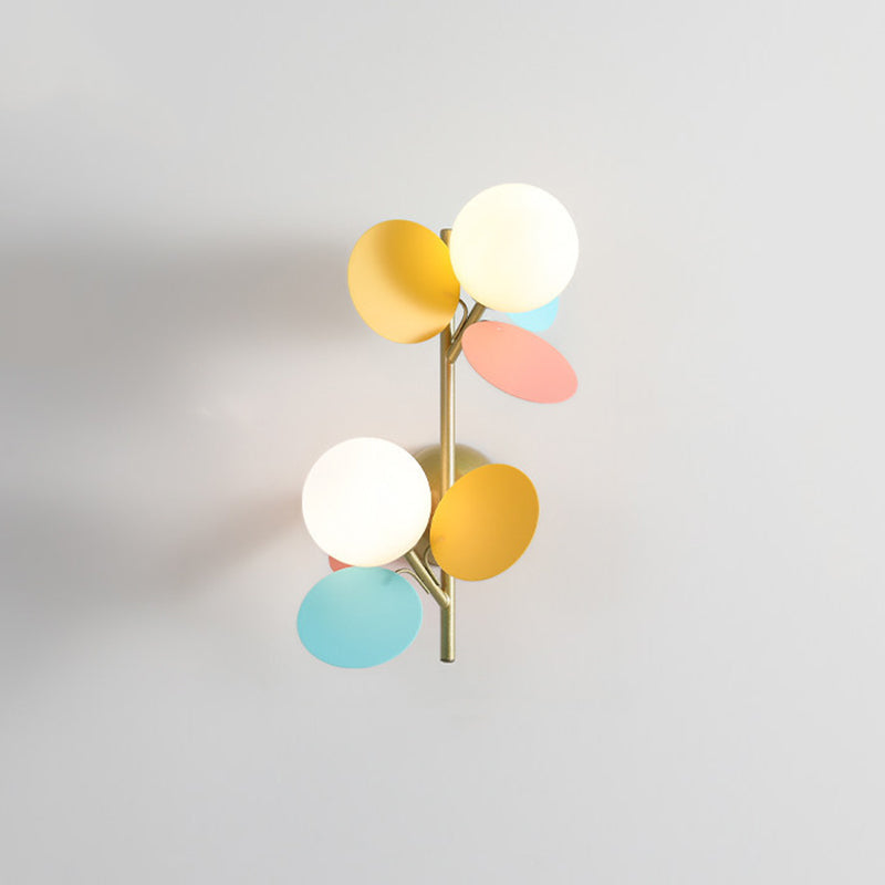 Ronde slaapkamer wandmontage verlichting metalen Noordse stijl wand gemonteerd verlichtingsarmatuur