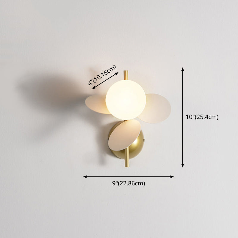 Ronde slaapkamer wandmontage verlichting metalen Noordse stijl wand gemonteerd verlichtingsarmatuur