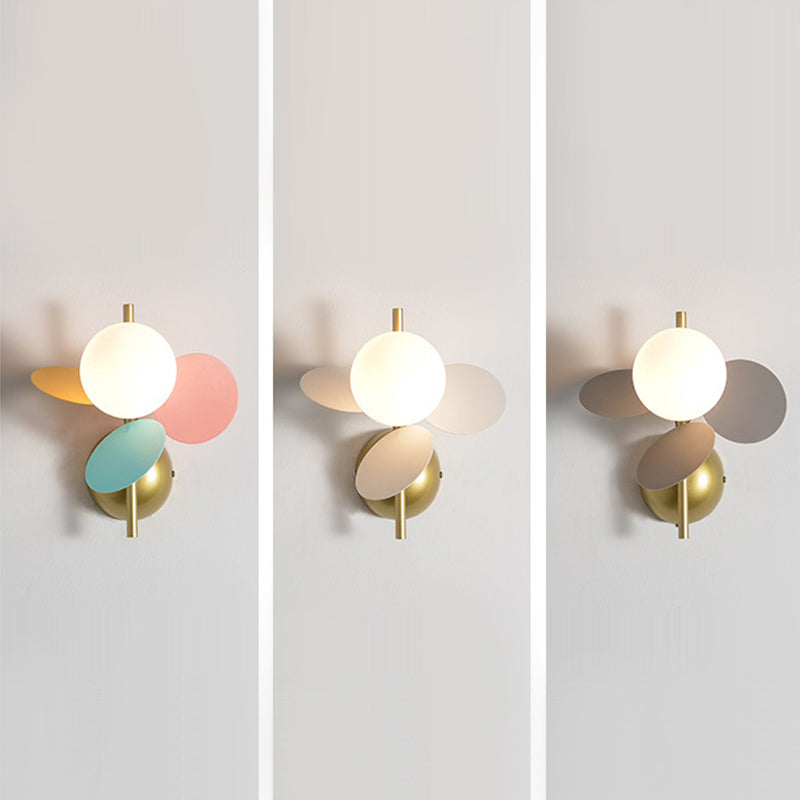 Ronde slaapkamer wandmontage verlichting metalen Noordse stijl wand gemonteerd verlichtingsarmatuur