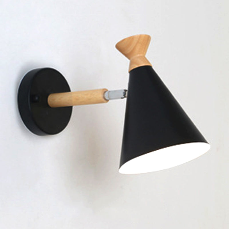 Cone Shaped Wall Mounted Light Nordic Metal Wall Mounted Light Fixture for Bedroom