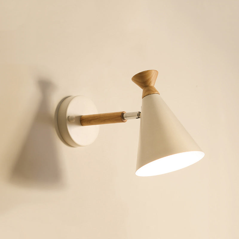 Cone Shaped Wall Mounted Light Nordic Metal Wall Mounted Light Fixture for Bedroom