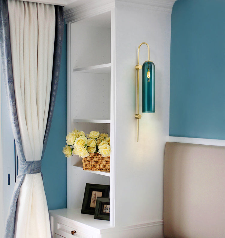 1 luminaire mural en verre clair