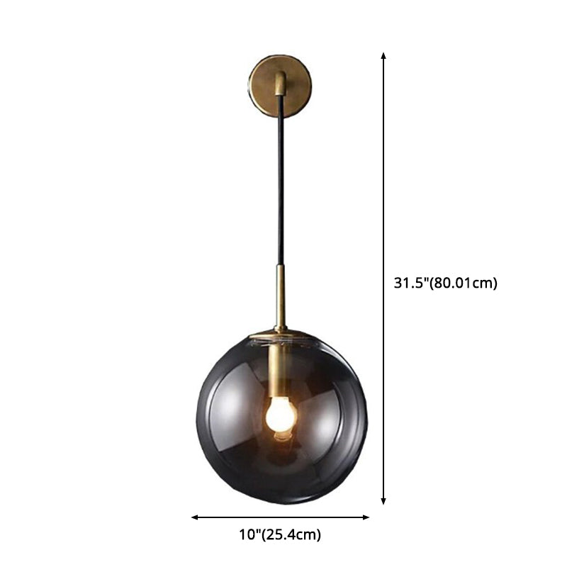 Moderne Simplicity Globe Wandmontierte Leuchtenmontage Glasmontage Leuchte für Wohnzimmer