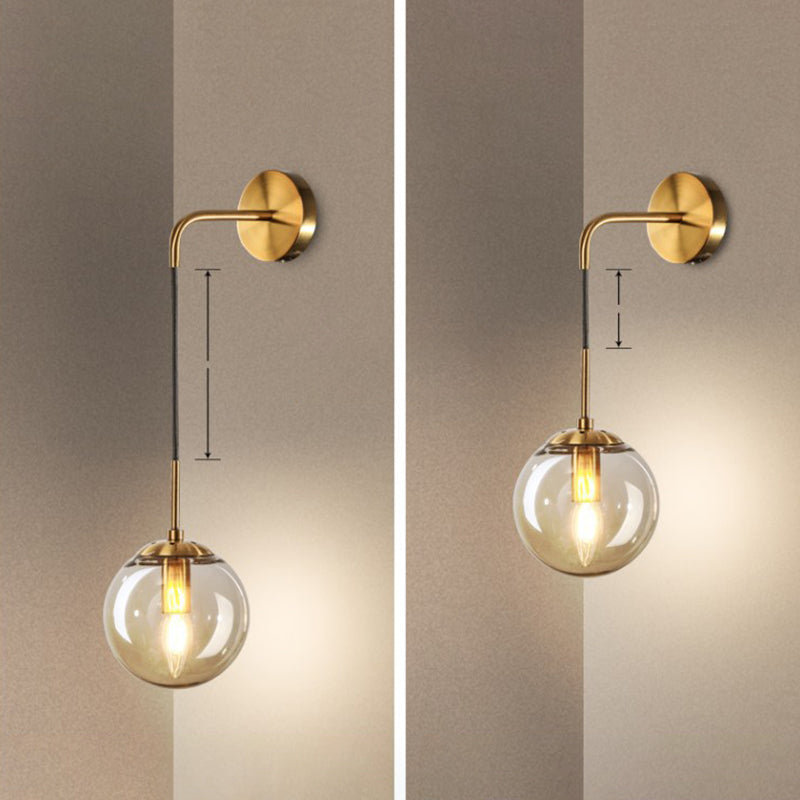 Moderne Simplicity Globe Wandmontierte Leuchtenmontage Glasmontage Leuchte für Wohnzimmer