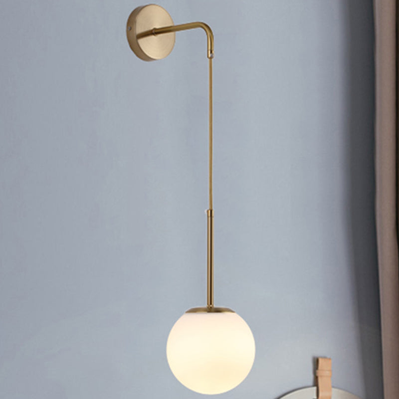 Glas Kugel Wandleuchte minimalistische Leuchtenleuchte für Schlafzimmer