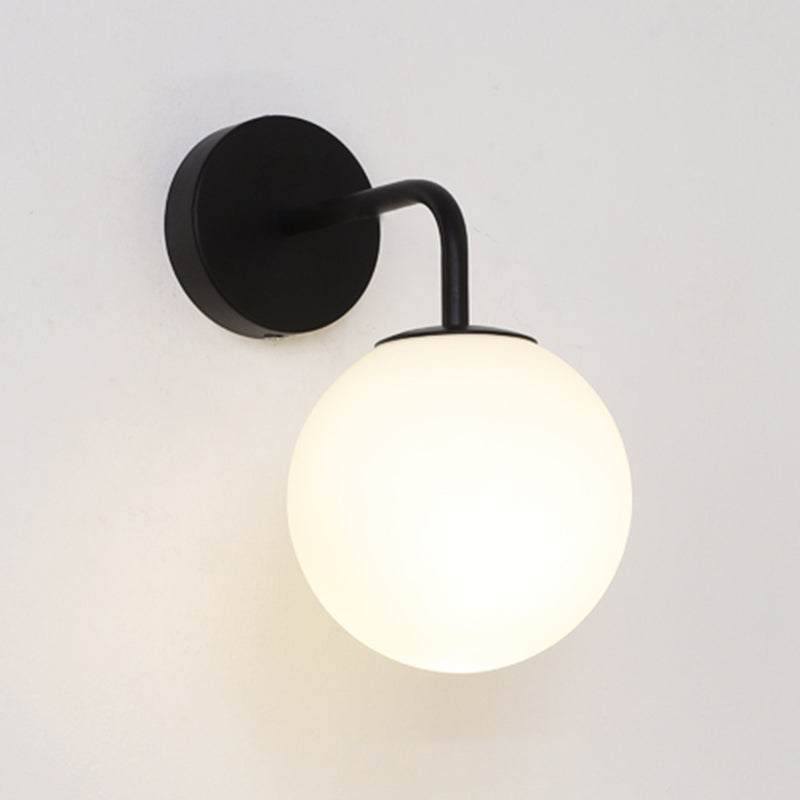 Glas Kugel Wandleuchte minimalistische Leuchtenleuchte für Schlafzimmer