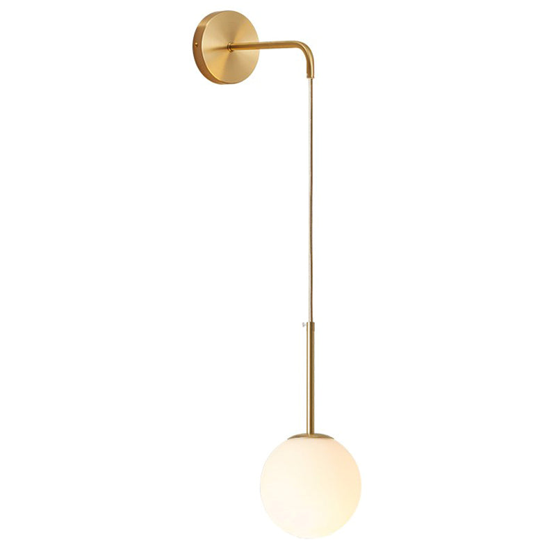 Glas Kugel Wandleuchte minimalistische Leuchtenleuchte für Schlafzimmer