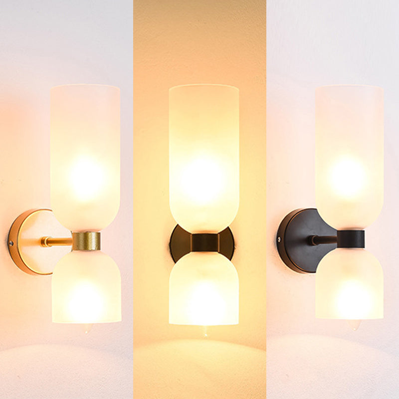 Moderne Einfachheit mit Sandglaswand montiertes Leuchtenleuchten Glasmontage Leuchte für Wohnzimmer