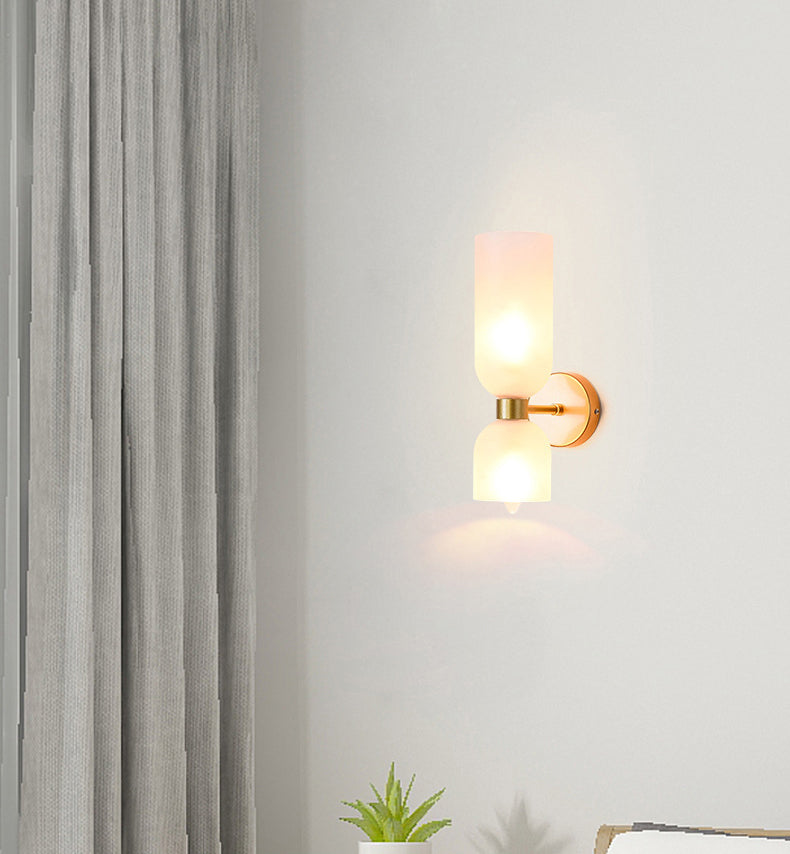 Moderne Einfachheit mit Sandglaswand montiertes Leuchtenleuchten Glasmontage Leuchte für Wohnzimmer