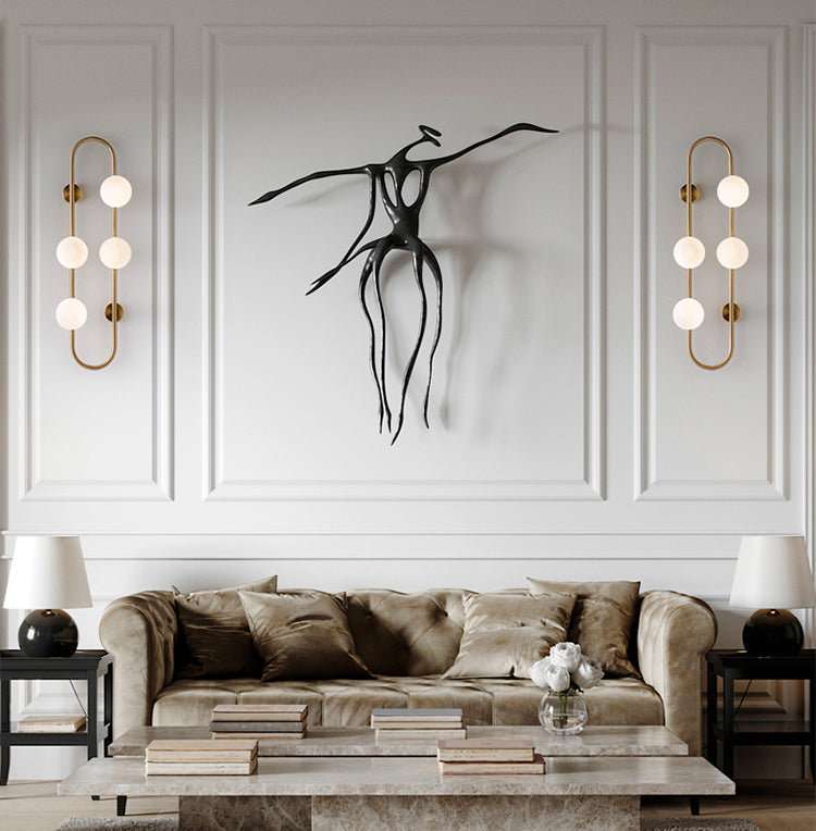 Glass Ball Shaped Wall Mounted Light Fixture Modern-Style White Wall Mounted Lighting