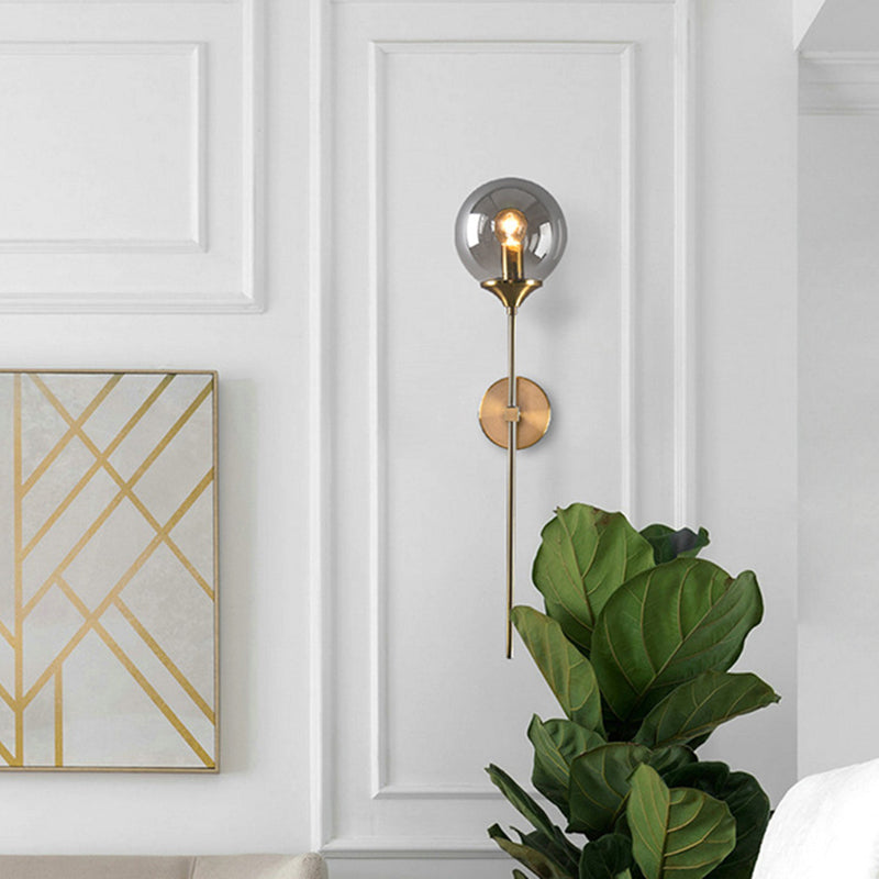 1 luminaire luminaire mural en verre lumineux moderne lumières suspendues murales mondiales pour chambre à coucher