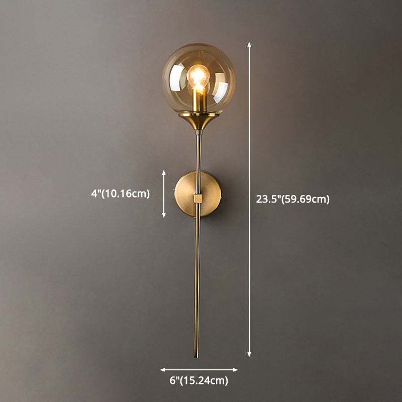 1 luminaire luminaire mural en verre lumineux moderne lumières suspendues murales mondiales pour chambre à coucher