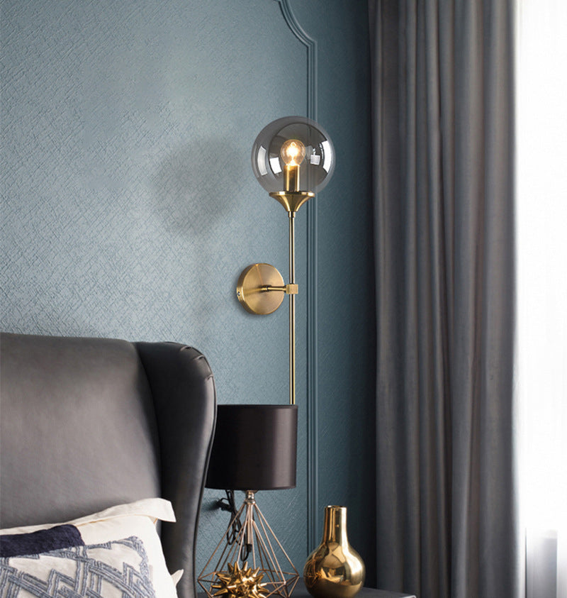 1 luminaire luminaire mural en verre lumineux moderne lumières suspendues murales mondiales pour chambre à coucher