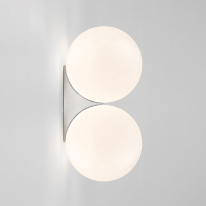 Contemporary Wall Mounted Light Fixture Sphere Wall Mounted Lamp with Glass Shade